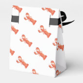 Hand waterverf kreeften hoofd vangst bruidsdouche bedankdoosjes (Achterkant)