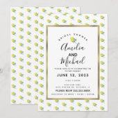 Hand Waterverf Lemon Bunch Simple Vrijgezellenfees Kaart (Voorkant / Achterkant)