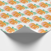 Hand waterverf pompoen oranje inpakpapier (Hoek)