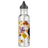 Hand Waterverf Summer Bee Painterly Monogram Waterfles (Links)