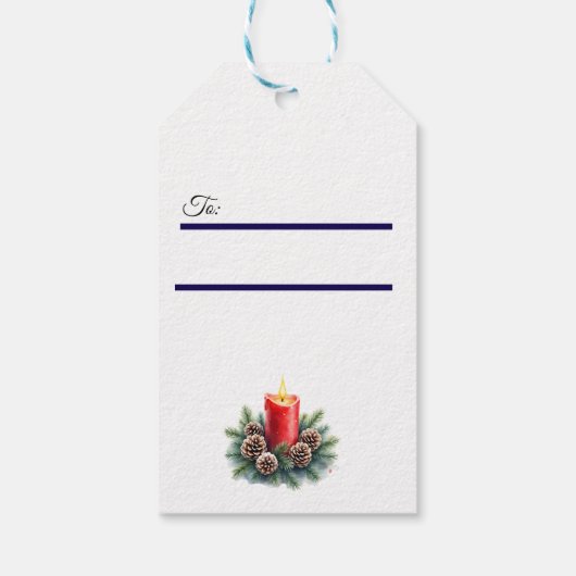Hand Written Christmas Cadeaulabel (Achterkant)