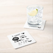 Hand written 'I Want to suck Your blood' Kartonnen Onderzetters (Insitu)
