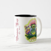 hand würfel, Yuga-Frosch, dy Tweekleurige Koffiemok (Voorkant rechts)