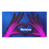 Hand Xray Forms Heart Naambadge (Voorkant)