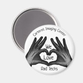 Hand Xray Heart Rad Tech Apprecied Magnet (Voorkant / Achterkant)