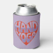 Hand Yoga Red Lavender Can Sleeve Blikjeskoeler (Blikje Voorkant)