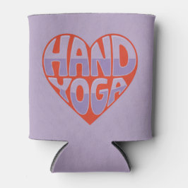 Hand Yoga Red Lavender Can Sleeve Blikjeskoeler