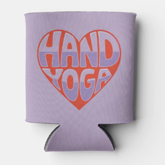 Hand Yoga Red Lavender Can Sleeve Blikjeskoeler (Voorkant)