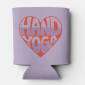 Hand Yoga Red Lavender Can Sleeve Blikjeskoeler (Achterkant)