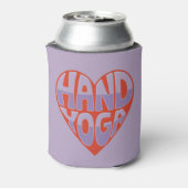 Hand Yoga Red Lavender Can Sleeve Blikjeskoeler (Blikje Achterkant)