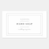 Hand zeep label Stickers (Voorkant)