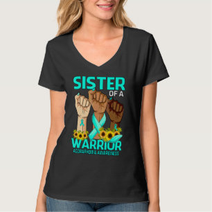 Hand zuster van een krijger agorafobie bewustzijn t-shirt