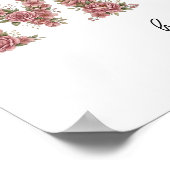 Handafdruk Moederdag Aandenken, Moederdag Bloem Poster (Hoek)