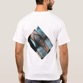 Handafdruk Tattoo Kunst T-shirt ontwerp. (Achterkant)