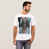 Handafdruk Tattoo Kunst T-shirt ontwerp. (Voorkant volledig)