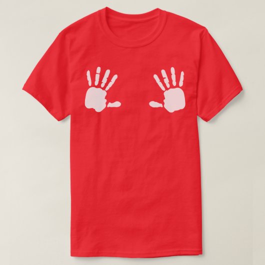 Handafdruk Touch me Gift T-shirt (Design voorkant)