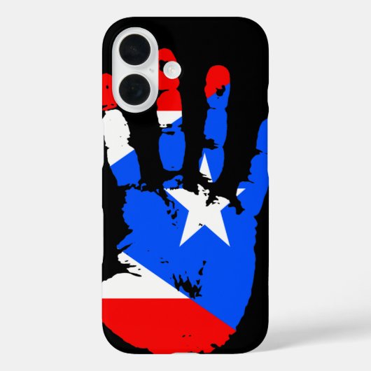handafdruk van Puerto Rico Case-Mate iPhone Case (Achterkant)