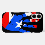 handafdruk van Puerto Rico Case-Mate iPhone Case (Achterkant (horizontaal))