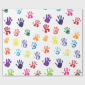 Handafdrukken Verpakkingspapier Cadeaupapier (Vlak)