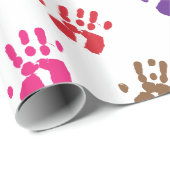 Handafdrukken Verpakkingspapier Cadeaupapier (Rol Hoek)