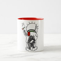 Handala (Palestijns Kind) over Mok