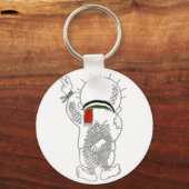 Handala (Palestijns Kind) Sleutelhanger (Voorkant)