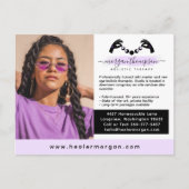 Handands- en Moon-fase Massage Reiki Logo Marketin Briefkaart (Voorkant)