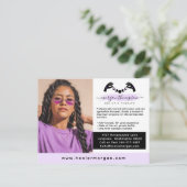 Handands- en Moon-fase Massage Reiki Logo Marketin Briefkaart (Staand voorkant)