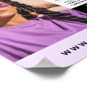 Handands- en Moon-fase Massage Reiki Logo Marketin Poster (Hoek)