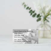Handautowas en auto het detailleren Visitekaartjes (Staand voorkant)