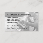 Handautowas en auto het detailleren Visitekaartjes (Voorkant)