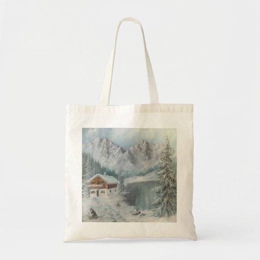 Handbag Ann Hayes schildert de Beierse sneeuwdroom Tote Bag (Voorkant)