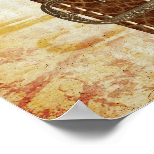 Handbagageclaimteken Poster (Hoek)