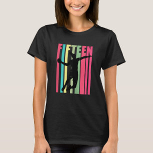 Handbal 15e verjaardag meisjes speler Team Motivat T-shirt