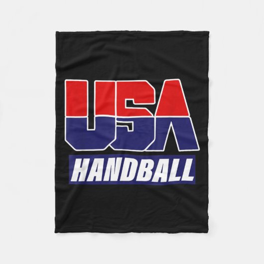Handbal 2021 Usa Team Fleece Deken (Voorkant)