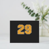 Handbal 29e verjaardagsfeest sportcadeau briefkaart (Staand voorkant)