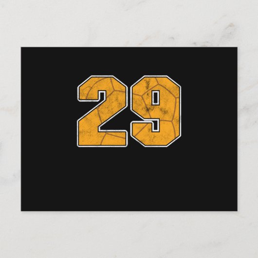 Handbal 29e verjaardagsfeest sportcadeau briefkaart (Voorkant)