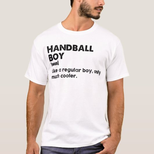 Handbal Boy Definition Funny Handbal Speler T-shirt (Voorkant)