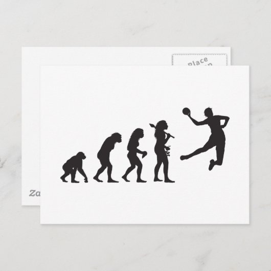 Handbal Briefkaart (Voorkant / Achterkant)