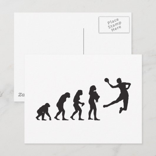 Handbal Briefkaart (Voorkant / Achterkant)