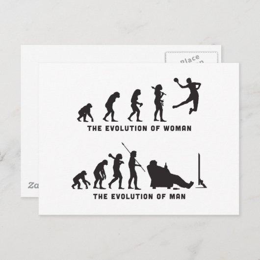 Handbal Briefkaart (Voorkant / Achterkant)