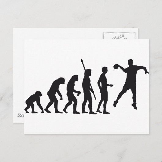 handbal briefkaart (Voorkant / Achterkant)