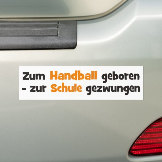 Handbal Bumpersticker (Op auto)