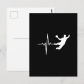 Handbal - de Hartslag van de Speler van de Handbal Briefkaart (Voorkant / Achterkant)