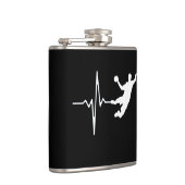 Handbal - de Hartslag van de Speler van de Handbal Heupfles (Rechts)