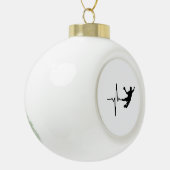 Handbal - de Hartslag van de Speler van de Handbal Keramische Bal Ornament (Links)