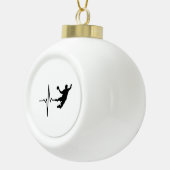 Handbal - de Hartslag van de Speler van de Handbal Keramische Bal Ornament (Rechts)