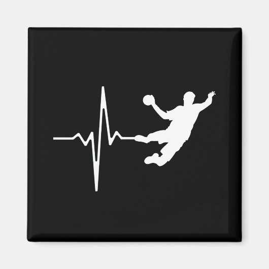 Handbal - de Hartslag van de Speler van de Handbal Magneet (Voorkant)