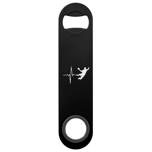 Handbal - de Hartslag van de Speler van de Handbal Speed Flessenopener (Voorkant)