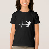 Handbal - de Hartslag van de Speler van de Handbal Tri-Blend Shirt (Voorkant)